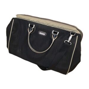 BAGGALLINI Soho-style Duffel Weekender Tote Bag Black Luggage EUC